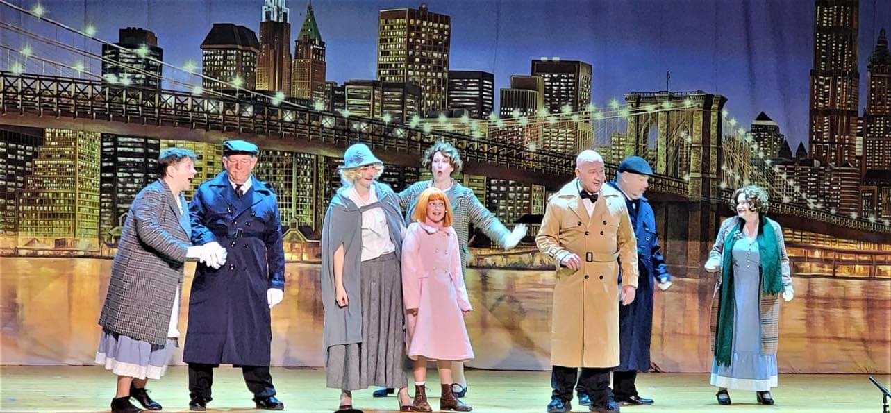 90 Miles Theatre Company BROOKLYN BRIDGE AT DUSK Professional Scenic Backdrop