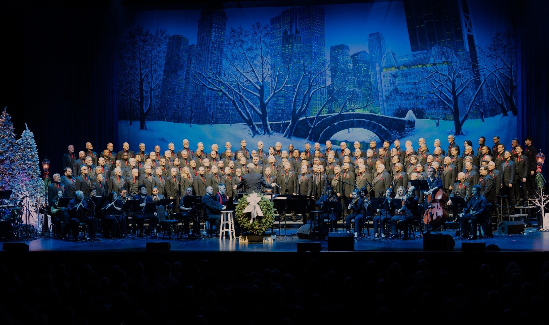 Gay Men's Chorus of South Florida SNOWY CENTRAL PARK - B Professional Scenic Backdrop