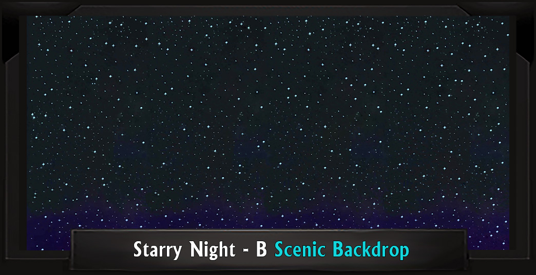 Starry Night - B Professional Scenic MEAN GIRLS Backdrop