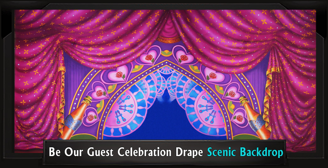 Be Our Guest Celebration Drape Professional Scenic SpongeBob Backdrop