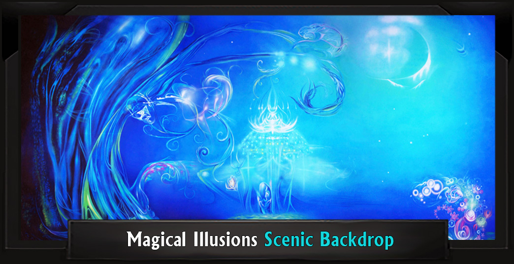Magical Illusions Professional Scenic SPONGEBOB MUSICAL Backdrop