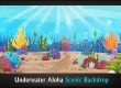 Underwater Aloha Professional Scenic SpongeBob Backdrop
