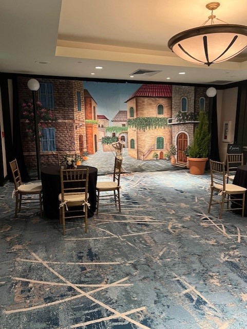 Jesuit High School MEDITERRANEAN COURTYARD Professional Scenic Backdrop