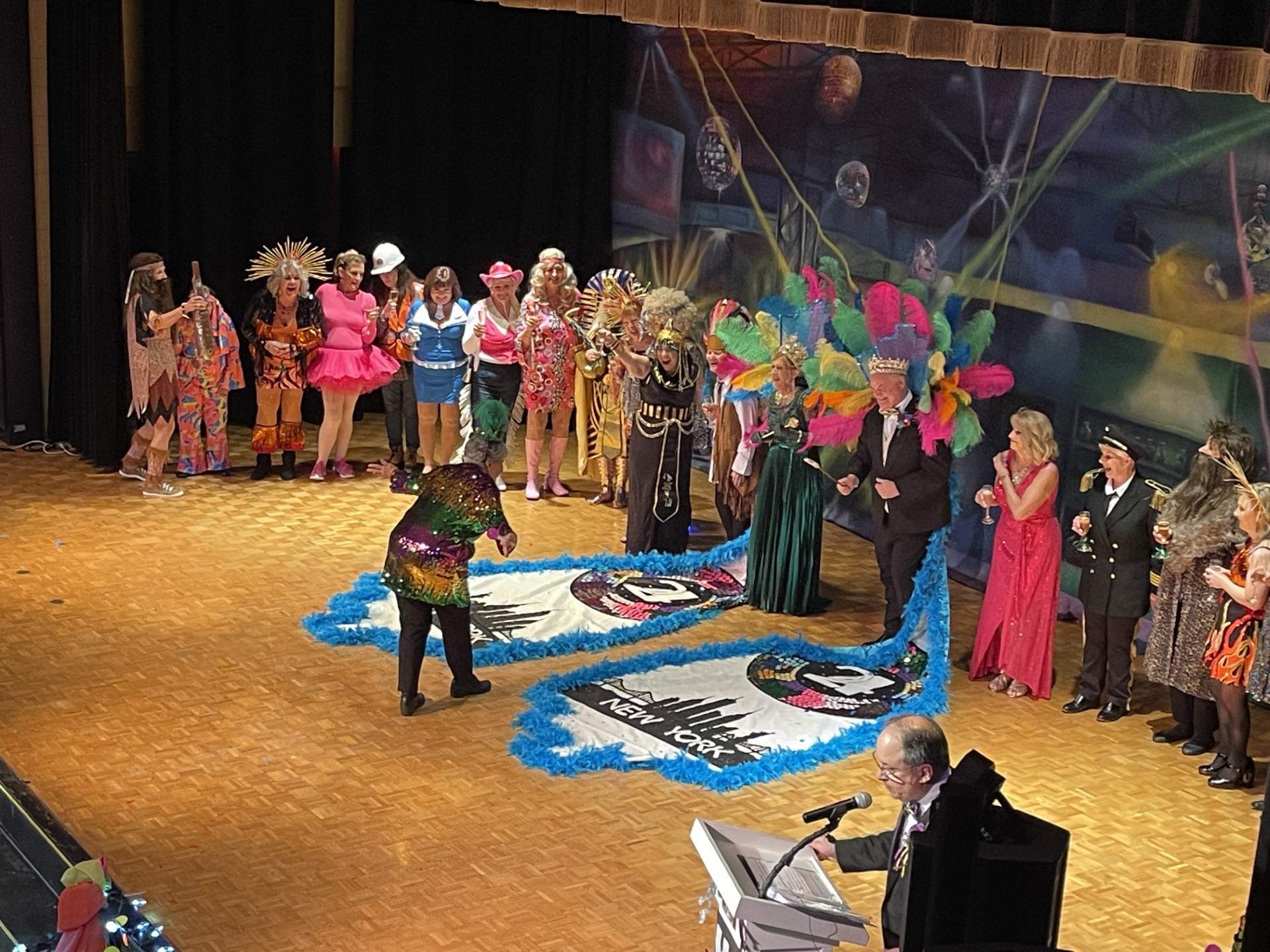 Young Matrons DISCO CLUB INTERIOR Professional Scenic Backdrop