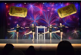 Fireworks Professional Scenic Dance Backdrop