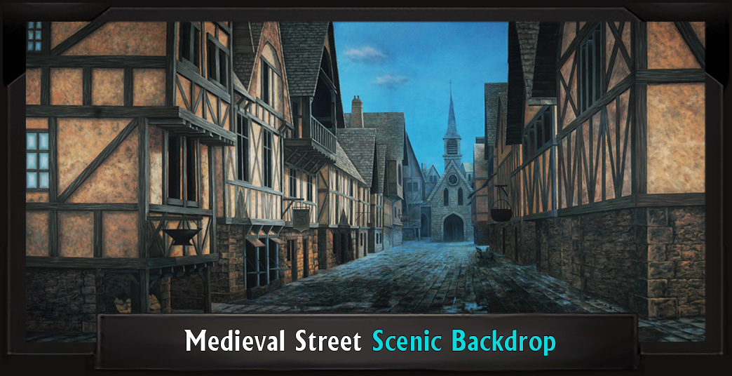 Professional Scenic SOMETHING ROTTEN Backdrop