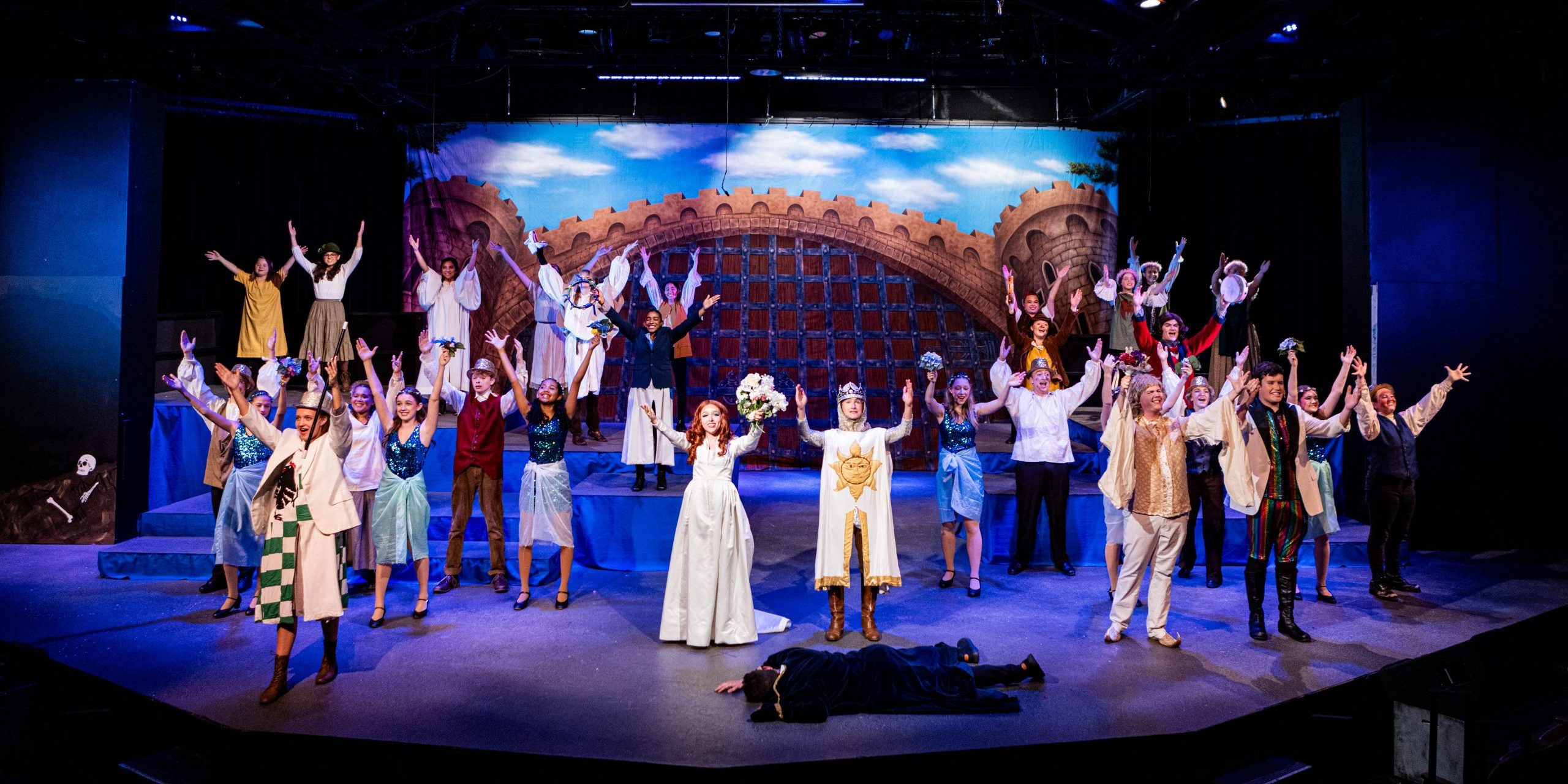 Children’s Theatre of Western Springs CASTLE PORTCULLIS Professional Scenic Spamalot Backdrop