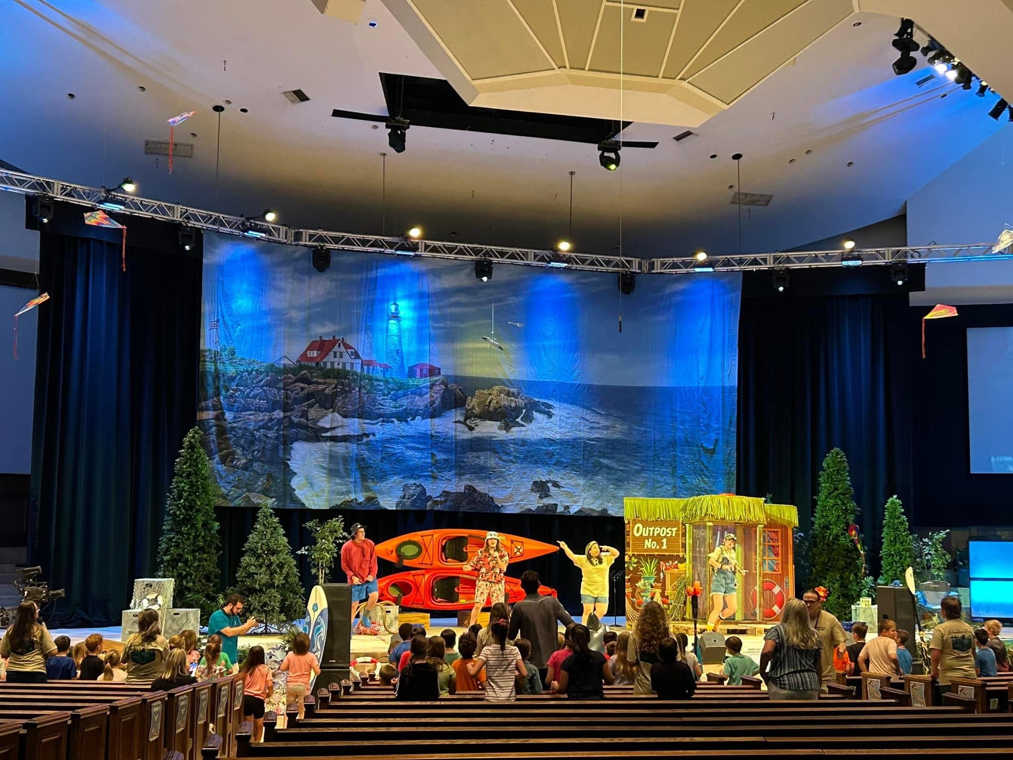 PORTLAND HEAD LIGHTHOUSE Professional Scenic Carousel Backdrop