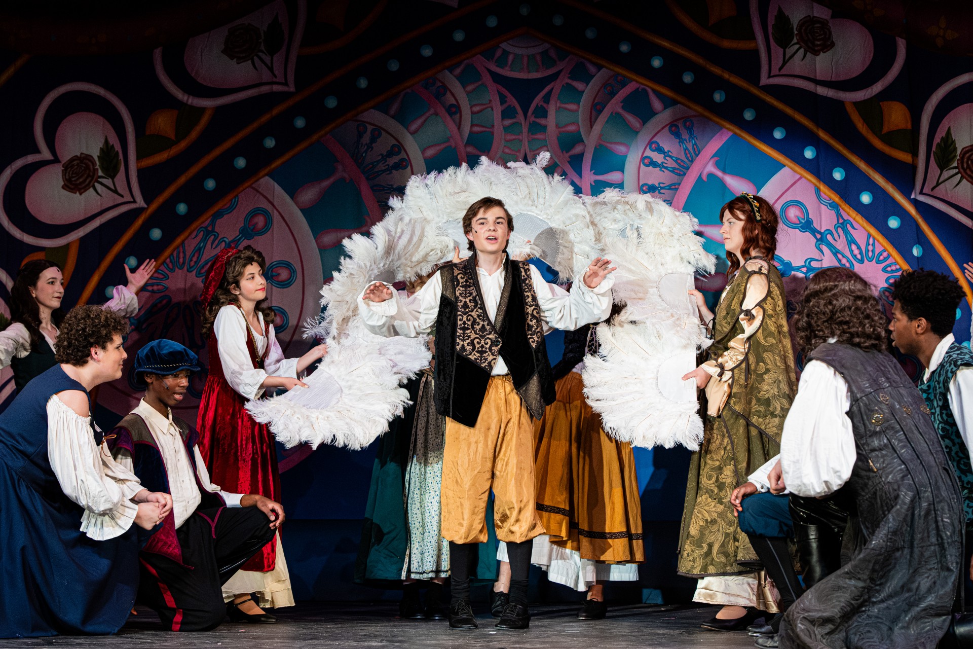 BE OUR GUEST CELEBRATION DRAPE Professional Scenic Something Rotten Backdrop