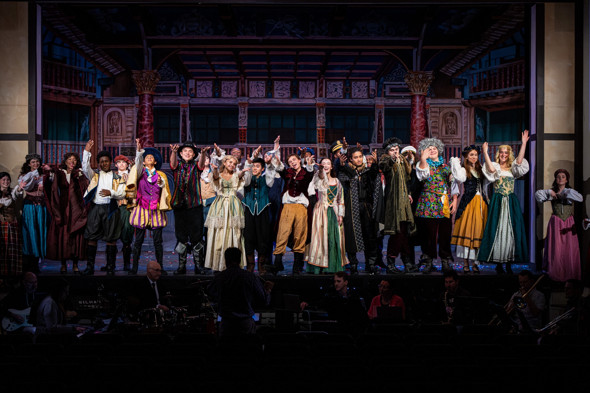 GLOBE THEATER INTERIOR Professional Scenic Something Rotten Backdrop