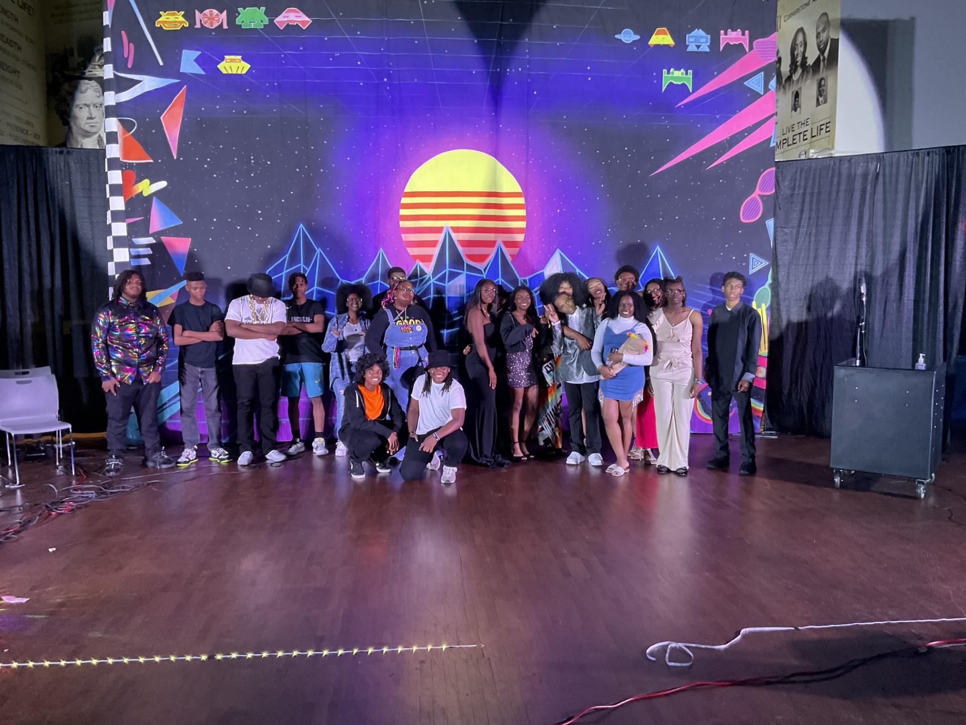 80's MONTAGE Professional Scenic Event Backdrop