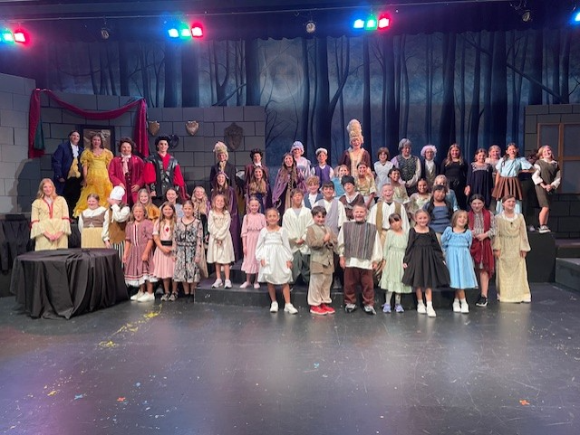 Blue Full Moon Professional Scenic BEAUTY AND THE BEAST Backdrop