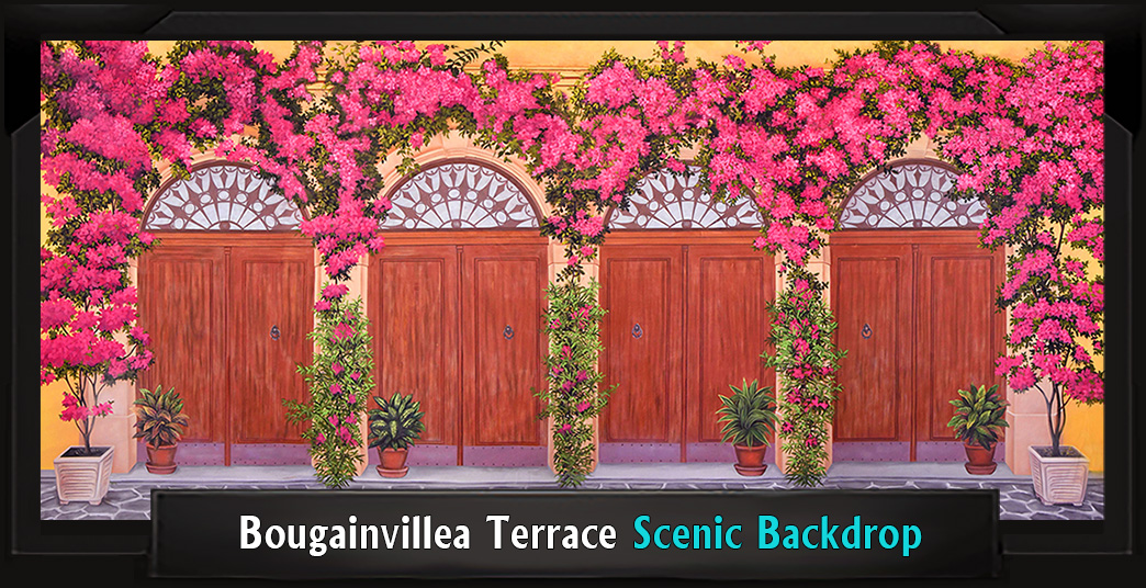 Bougainvillea Terrace with Frame