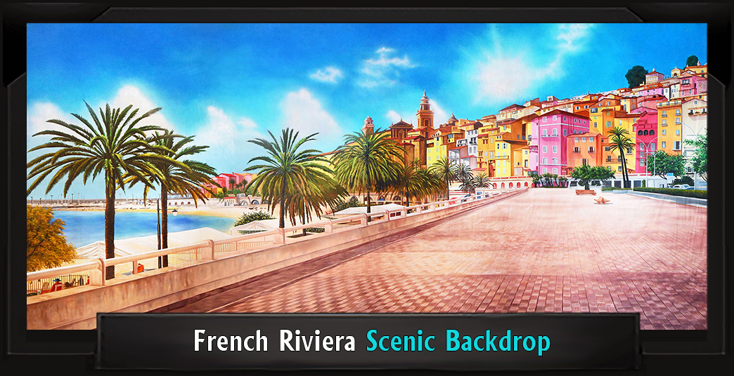 French Riviera with Frame