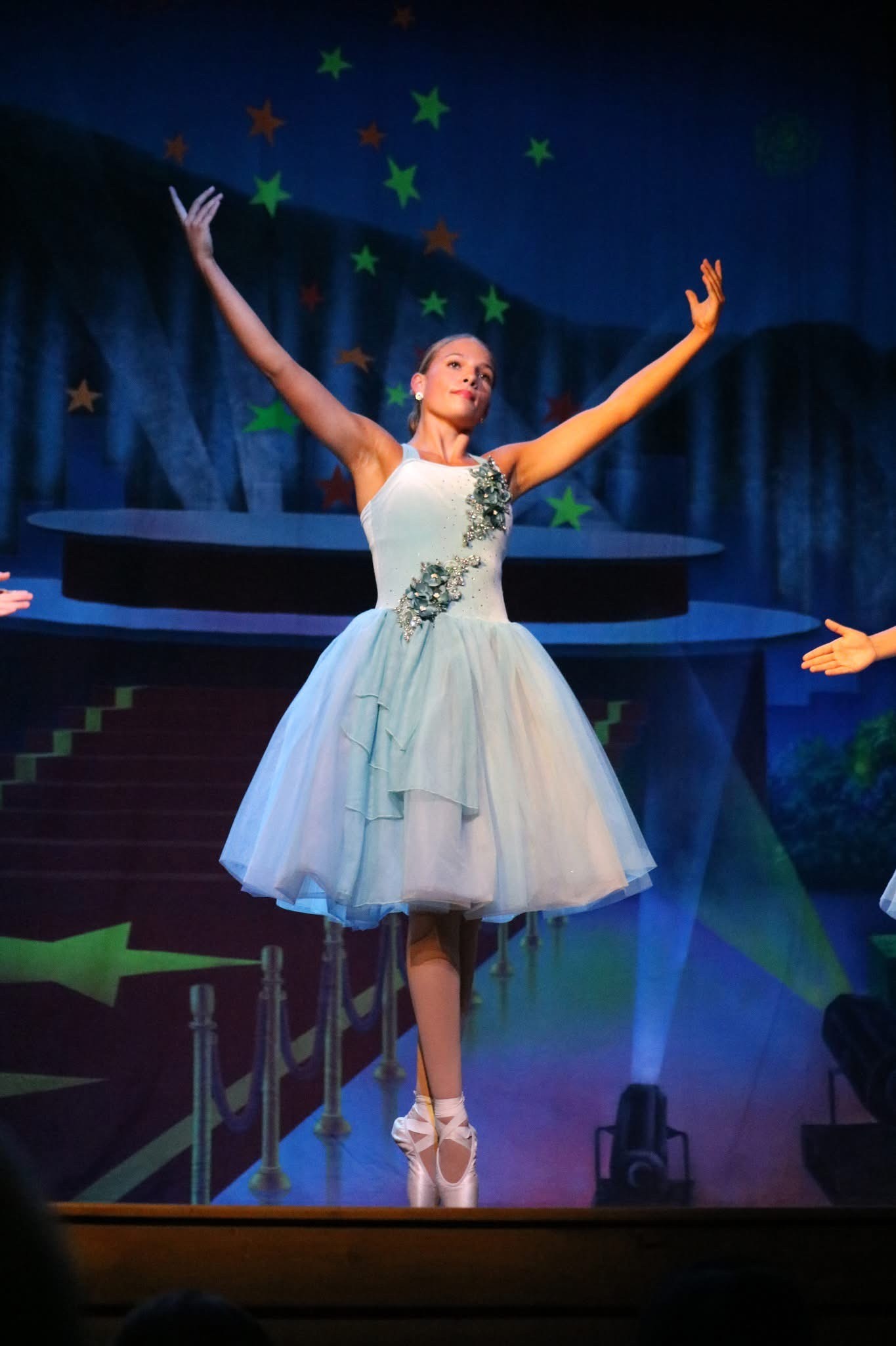 HOLLYWOOD LIGHTS Professional Scenic Dance Backdrop