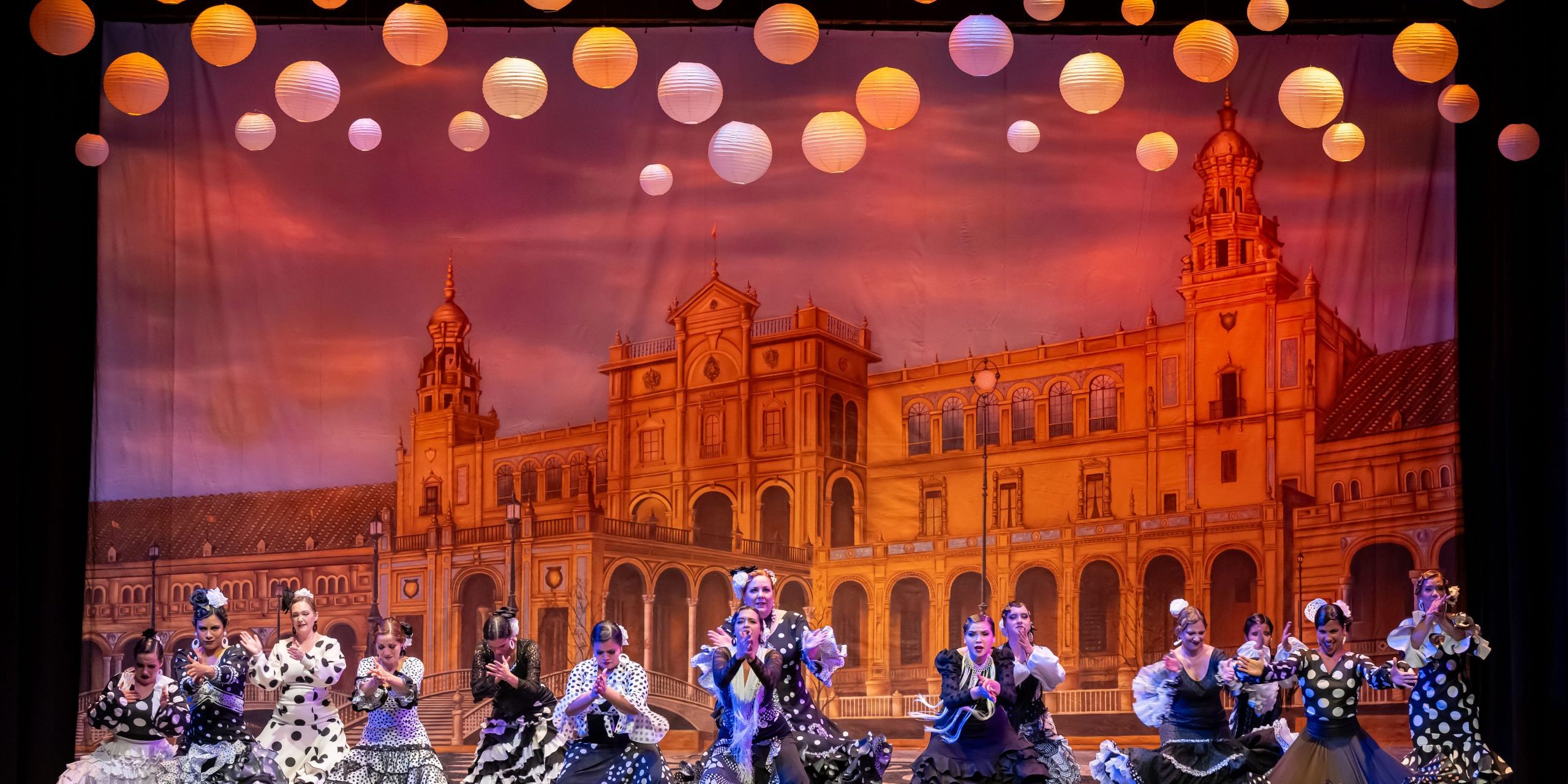 PLAZE DE ESPANA Professional Scenic Flamenco Backdrop