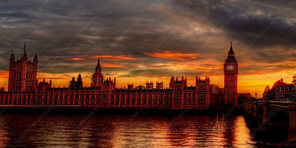 Vintage London Skyline