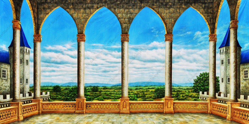 Medieval Castle Balcony