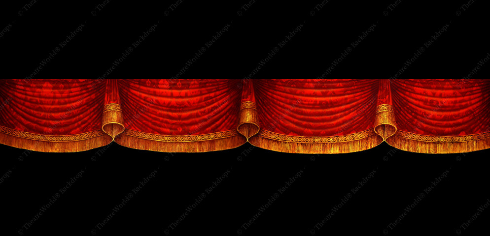 Victorian Crimson Curtains Header