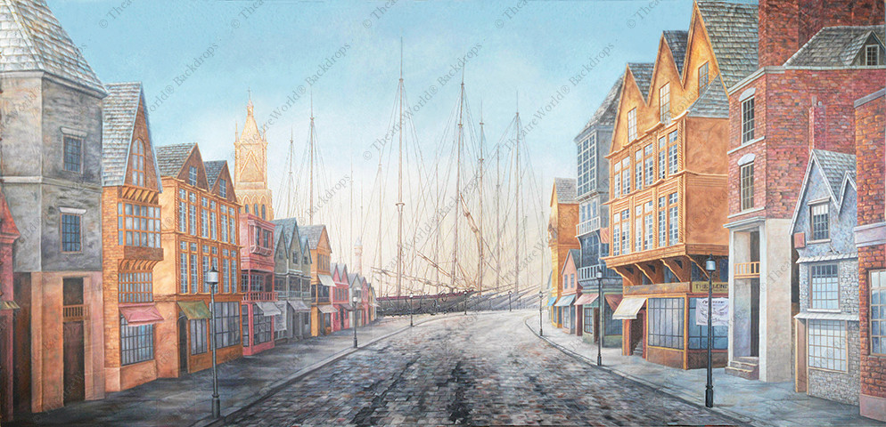Vintage Seaside Town